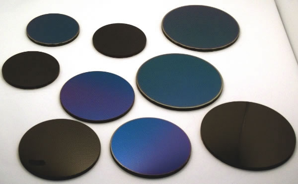 Image of  AR/DLC coated Ge windows, 50mm diameter available in stock from Crystran 