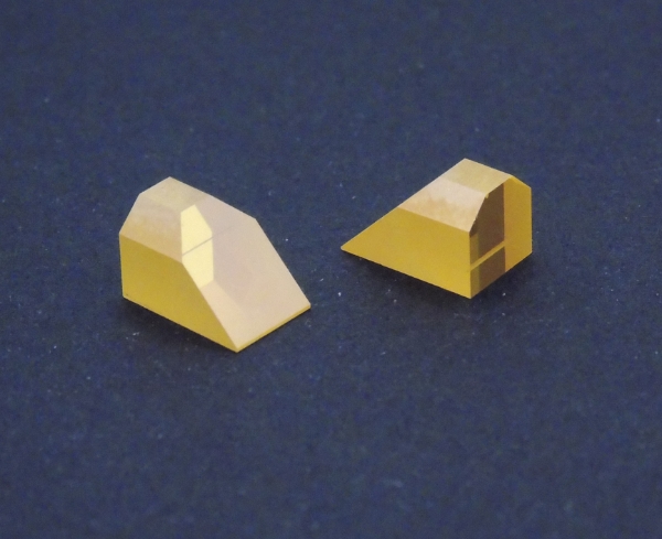 ZnSe prisms used in infrared applications. Machined and polished by Crystran 